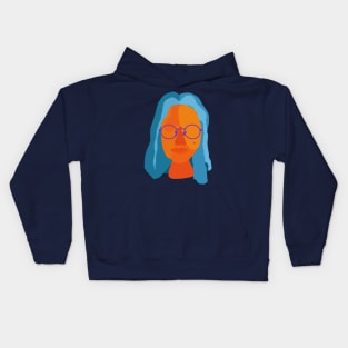 Abstract Girl Kids Hoodie